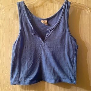 V Neck Cropped Tank